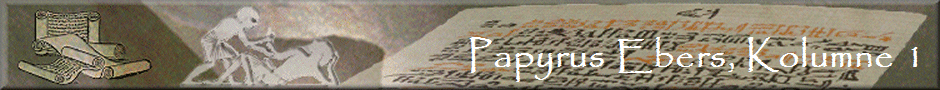 Papyrus Ebers, Kolumne 1