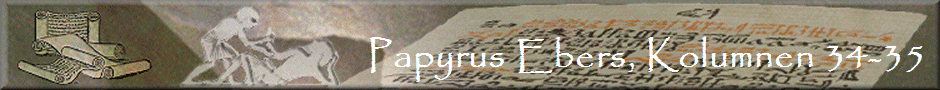 Papyrus Ebers, Kolumnen 34-35
